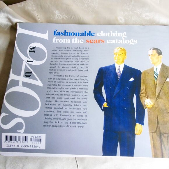 Vintage 40s Clothing via Sears Catalog Schiffer Book - Picture 4 of 13